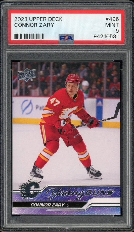 2023 Upper Deck #496 Connor Zary PSA 9