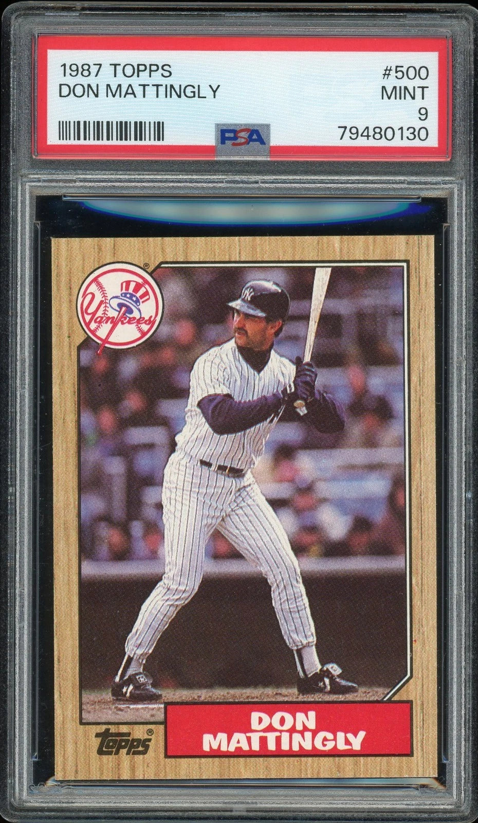 1987 Topps #500 Don Mattingly PSA 9 Mint