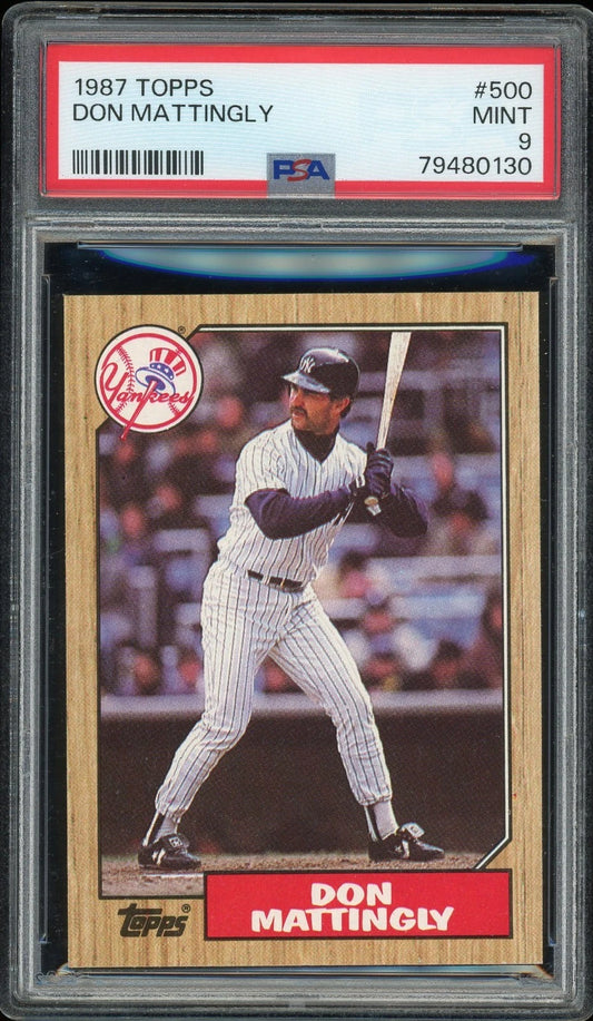1987 Topps #500 Don Mattingly PSA 9 Mint