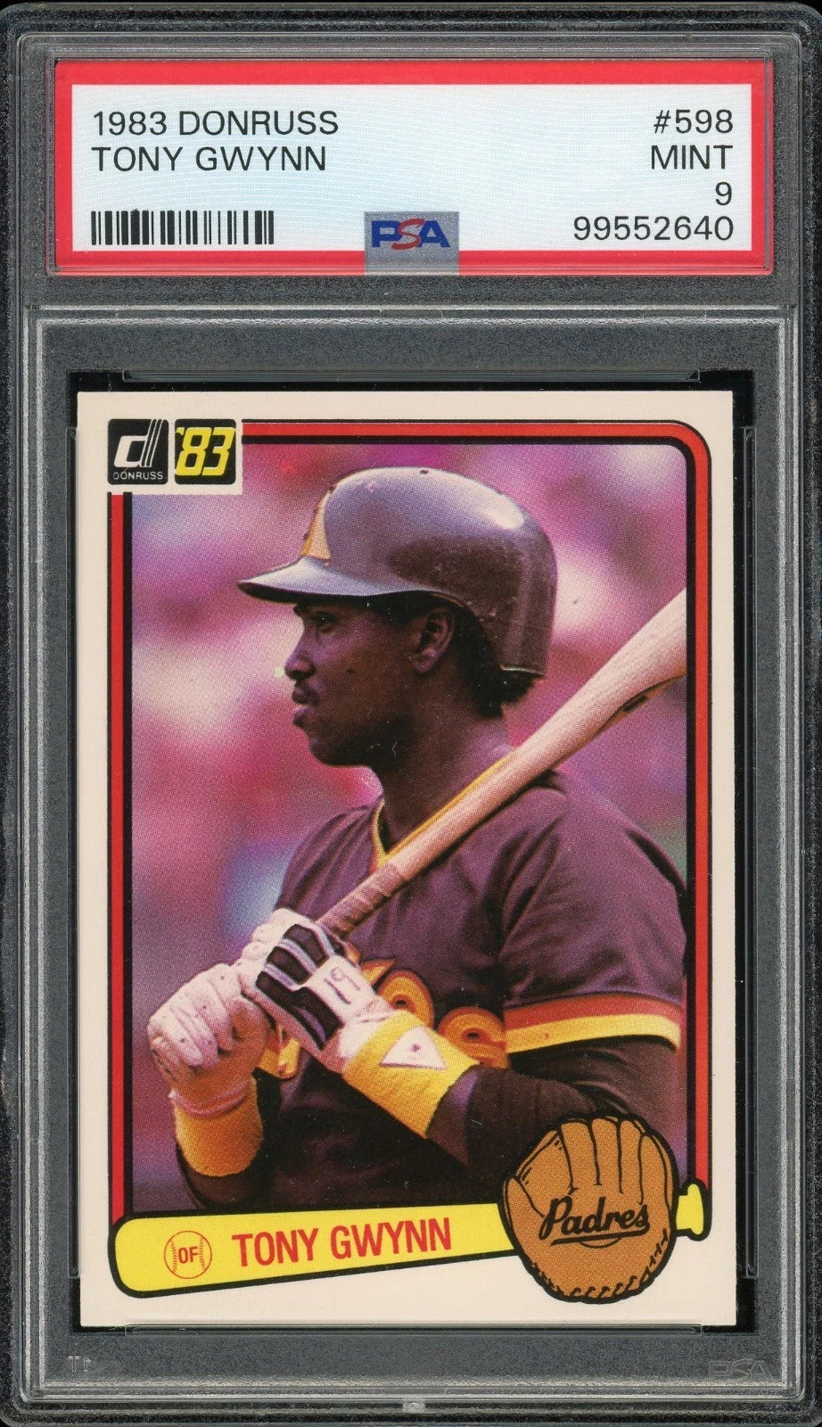 1983 Donruss #598 Tony Gwynn PSA 9 Mint