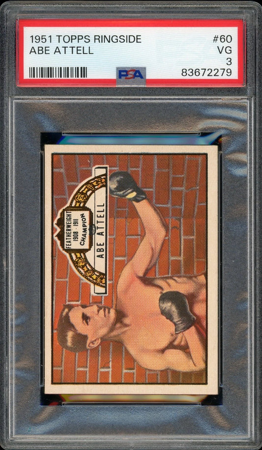 1951 Topps Ringside #60 Abe Attell PSA 3 VG