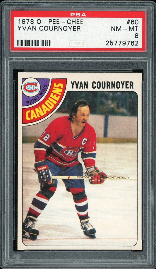 1978 O-Pee-Chee #60 Yvan Cournoyer PSA 8 NM-MT