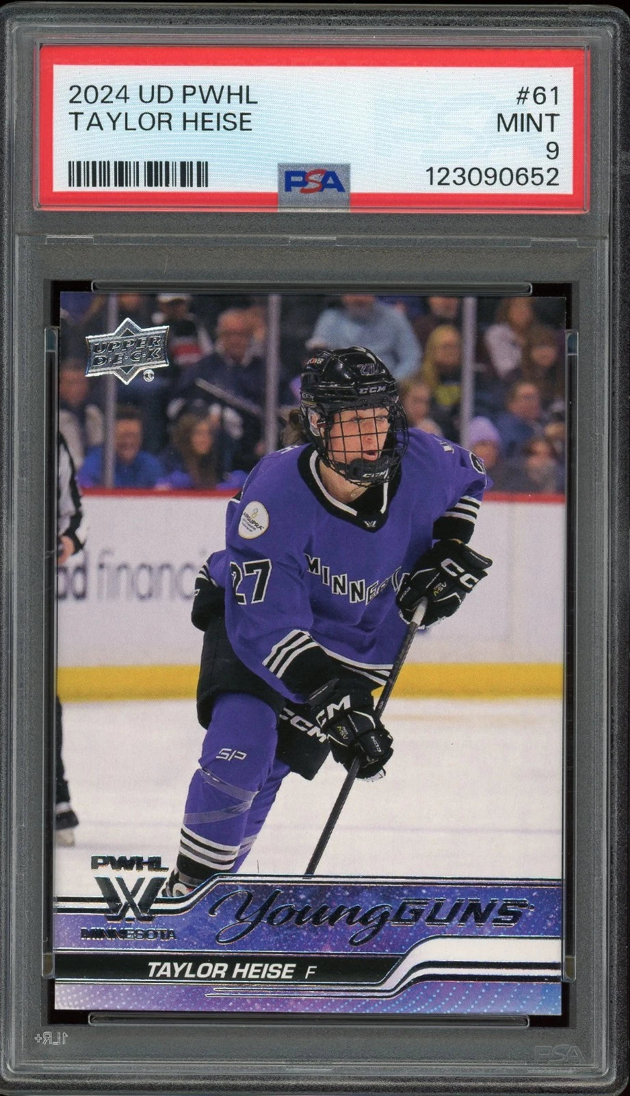 2024 UD PWHL #61 Taylor Heise PSA 9 Mint