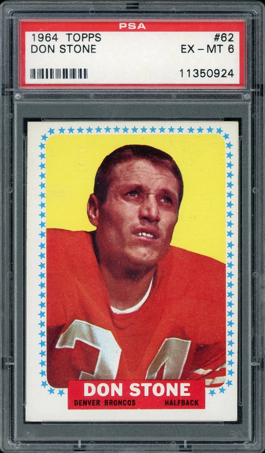 1964 Topps #62 Don Stone PSA 6 Ex-MT
