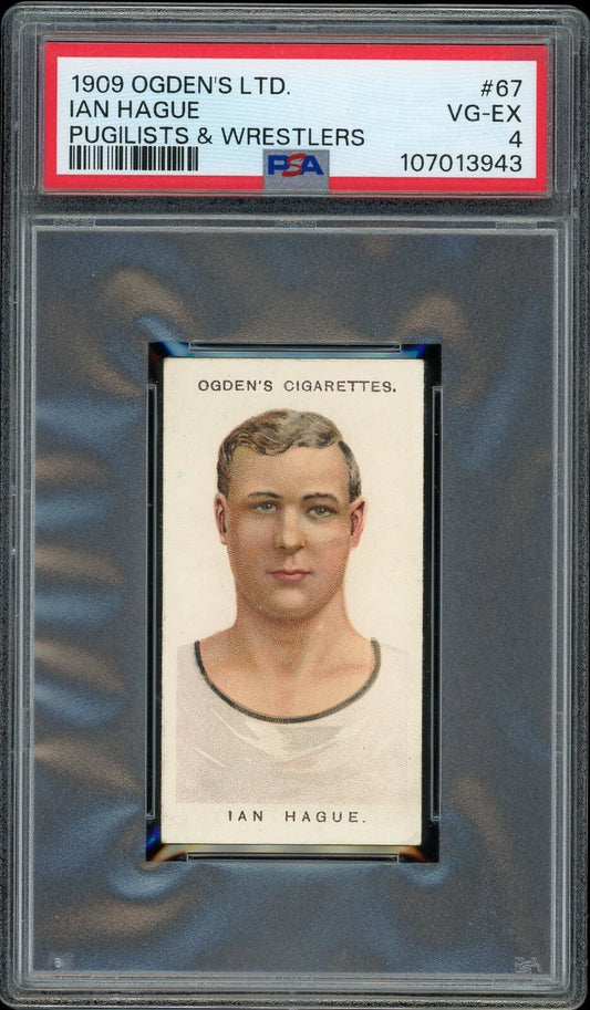 1909 Ogden's LTD #67 Ian Hague Pugilists & Wrestlers PSA 4 VG-EX