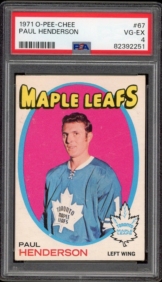 1971 O-Pee-Chee #67 Paul Henderson PSA 4 VG-EX