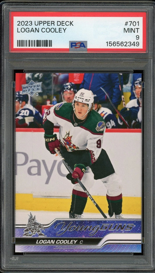 2023 Upper Deck #701 Logan Cooley PSA 9 Mint