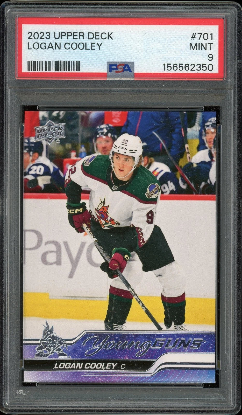 2023 Upper Deck #701 Logan Cooley PSA 9 Mint