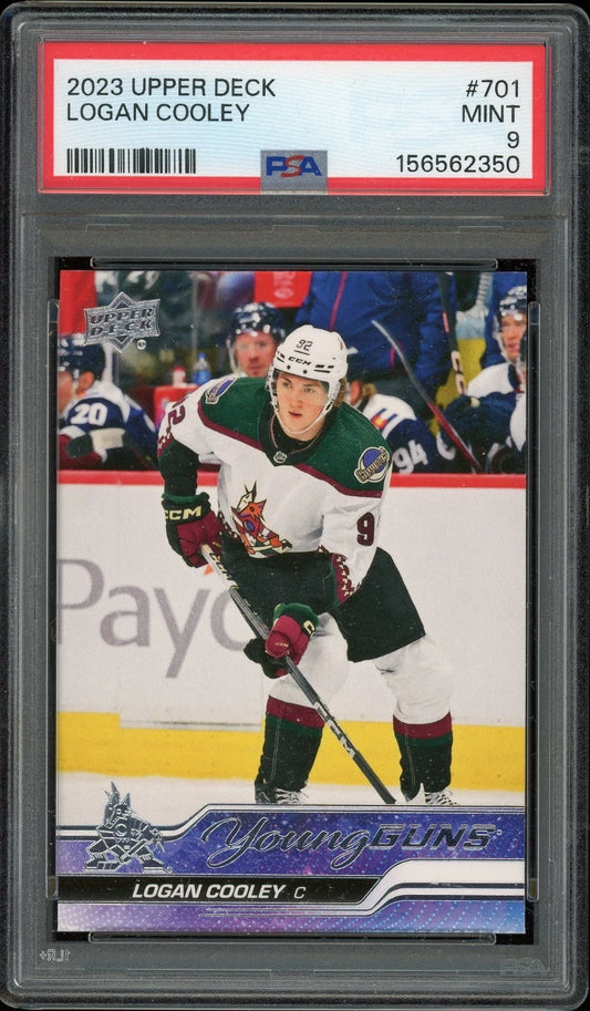 2023 Upper Deck #701 Logan Cooley PSA 9 Mint