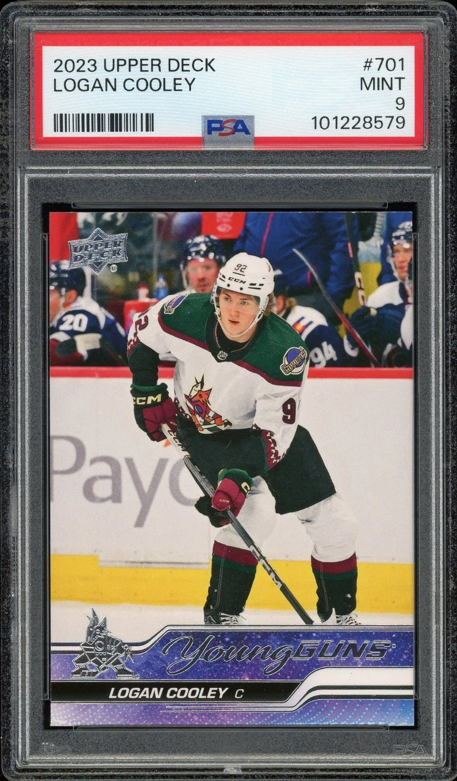 2023 Upper Deck #701 Logan Cooley PSA 9 Mint