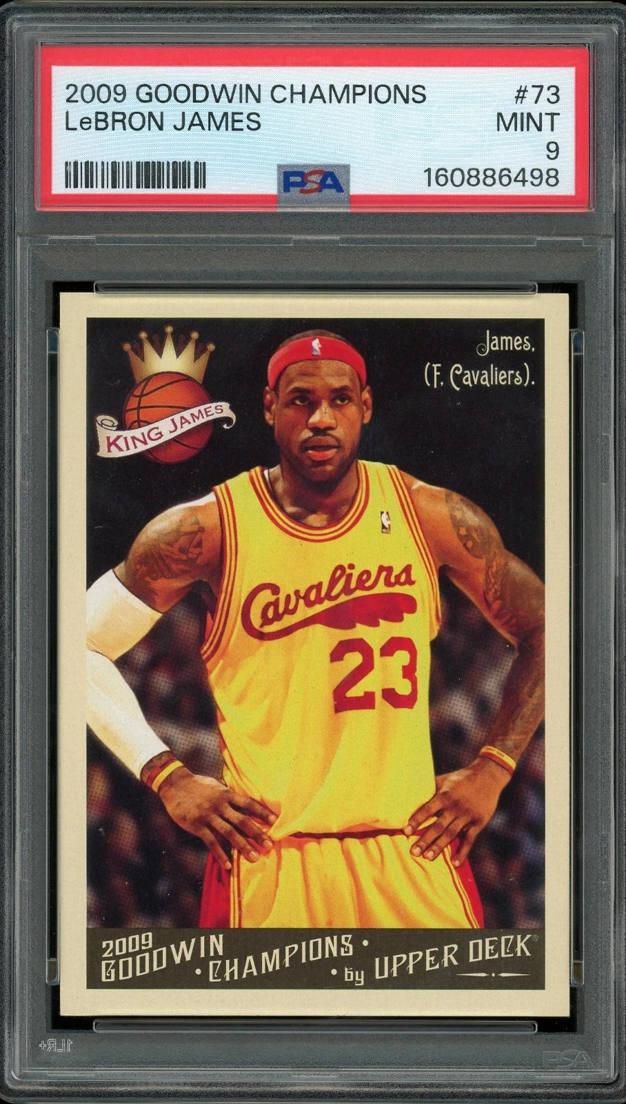 2009 Goodwin Champions #73 LeBron James PSA 9 Mint
