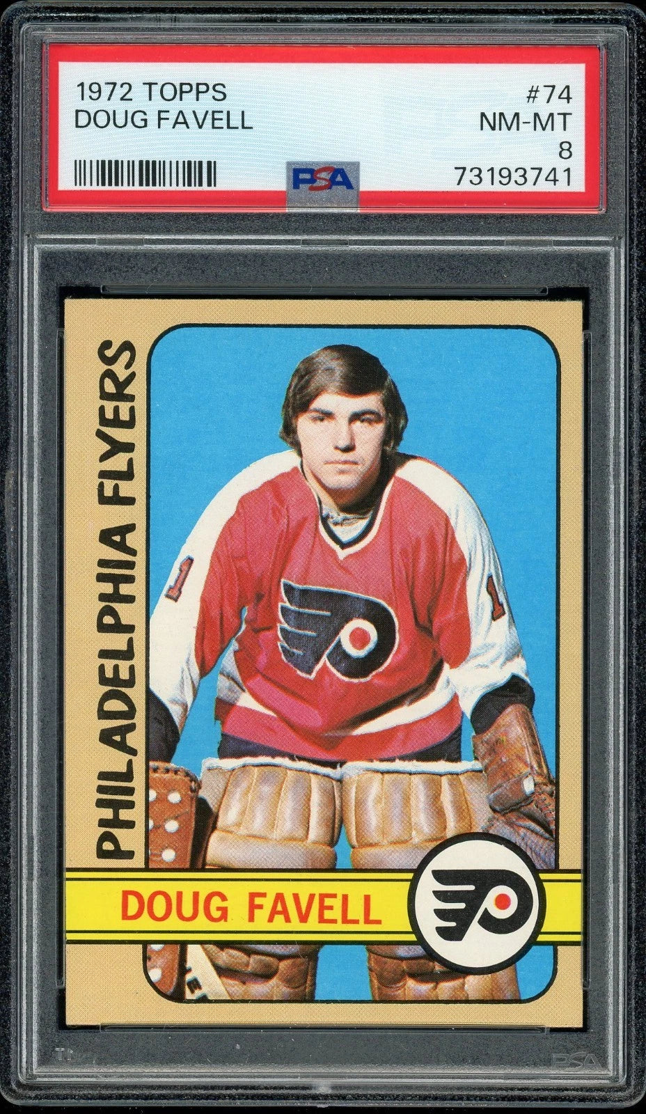 1972 Topps #74 Doug Favell PSA 8 NM-MT