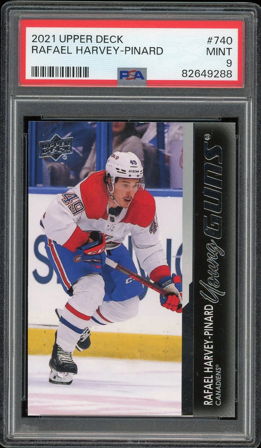 2021 Upper Deck #740 Rafael Harvey-Pinard PSA 9 Mint