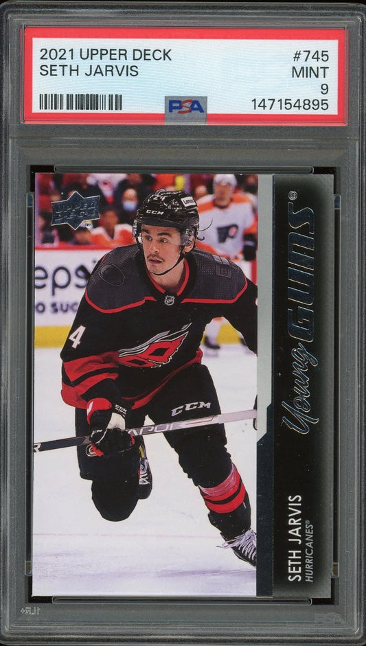 2021 Upper Deck #745 Seth Jarvis PSA 9 Mint