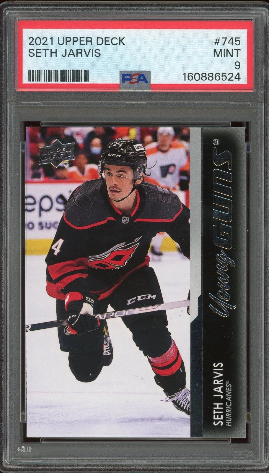 2021 Upper Deck #745 Seth Jarvis PSA 9 Mint