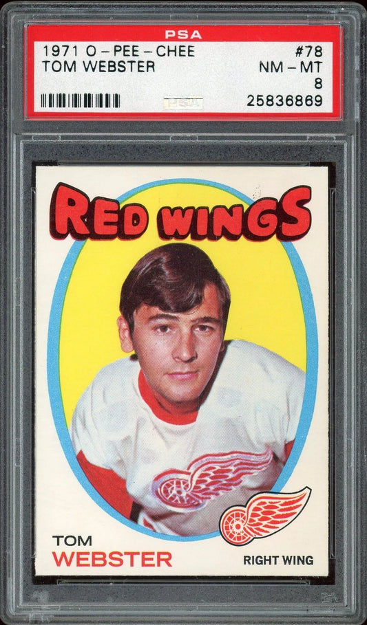 1971 O-Pee-Chee #78 Tom Webster PSA 8 NM-MT