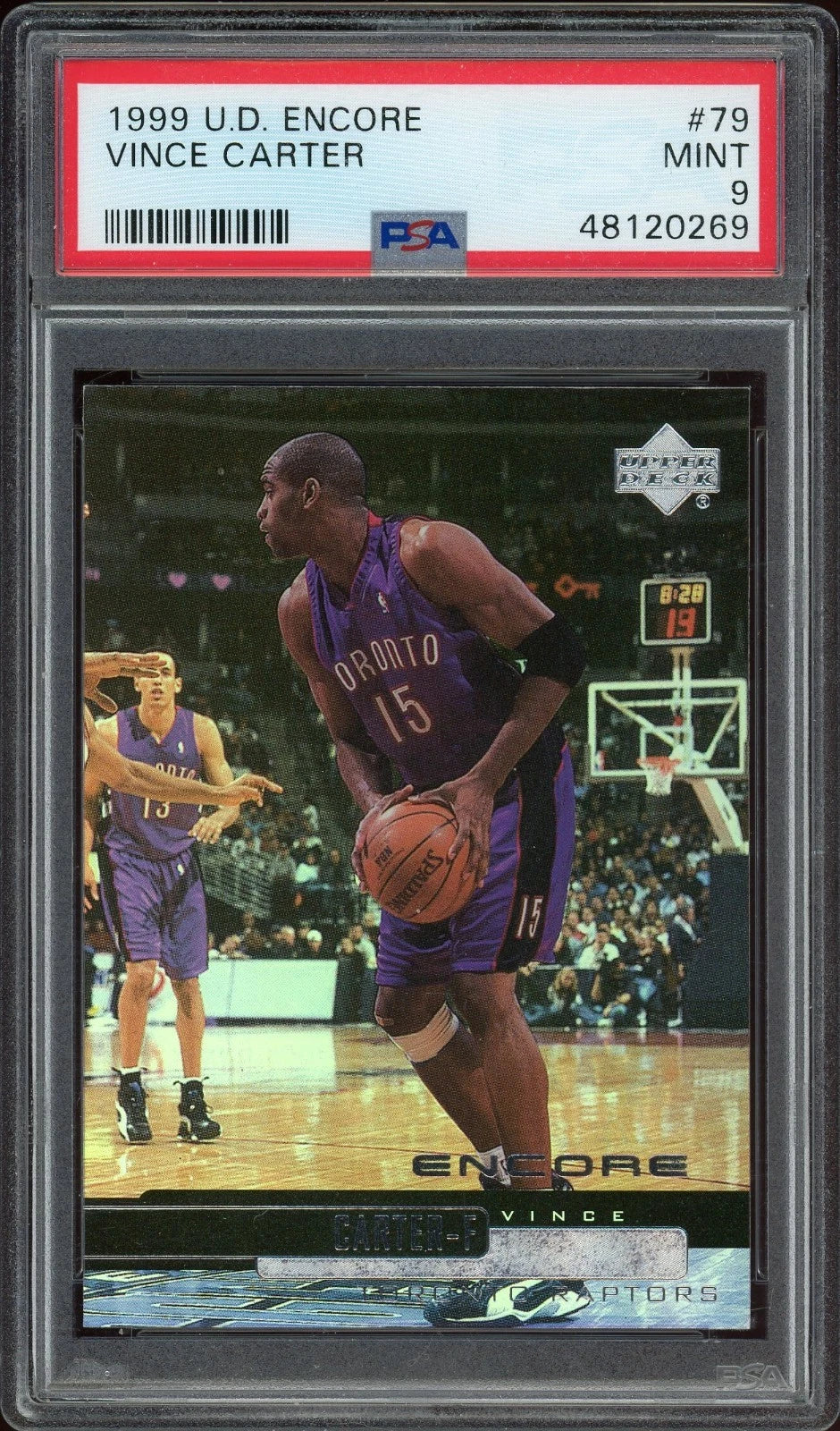 1999 U.D. Encore #79 Vince Carter PSA 9 Mint
