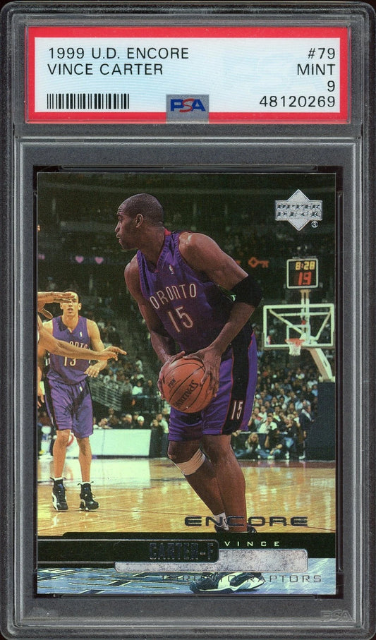 1999 U.D. Encore #79 Vince Carter PSA 9 Mint