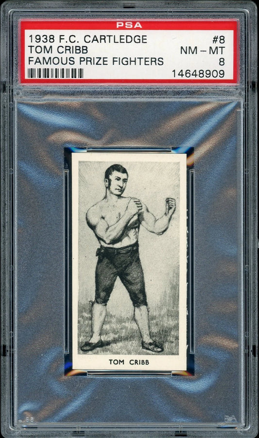 1938 F.C. Cartledge #8 Tom Cribb Famous Prize Fighters PSA 8 NM-MT