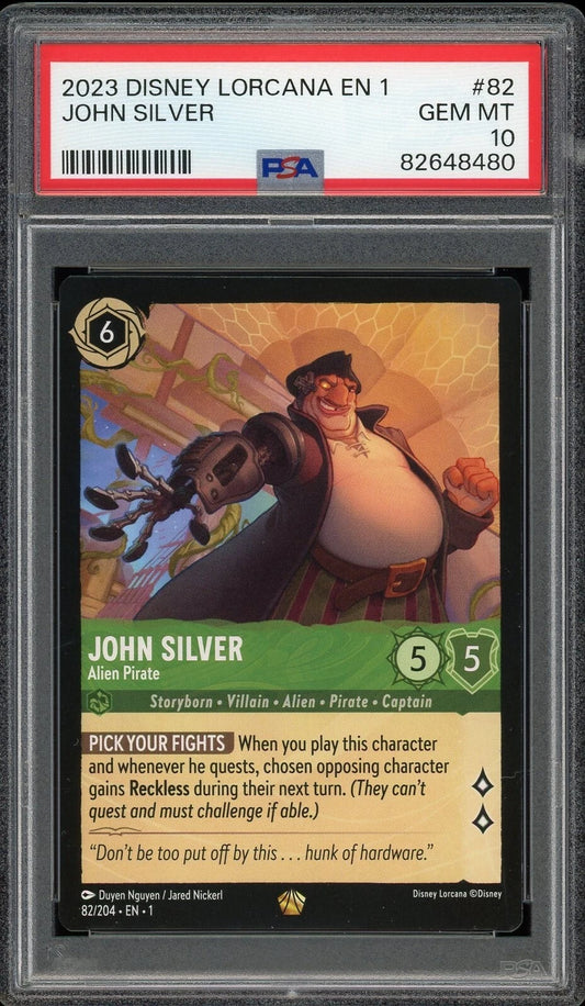 2023 EN 1 The First Chapter #82 John Silver Alien Pirate PSA 10 GEM MT