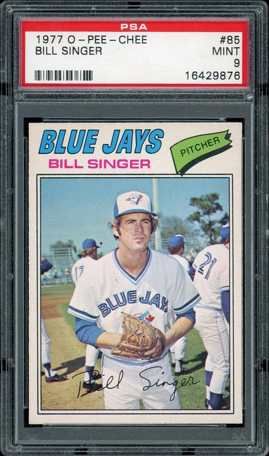 1977 O-Pee-Chee #85 Bill Singer PSA 9 Mint