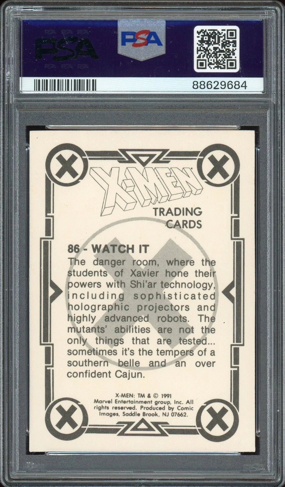 1991 Comic Images X-Men #86 Watch It PSA 9