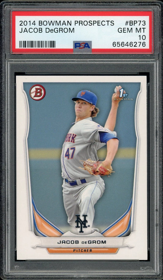 2014 Bowman Prospects #BP73 Jacob DeGrom PSA 10 GEM MT