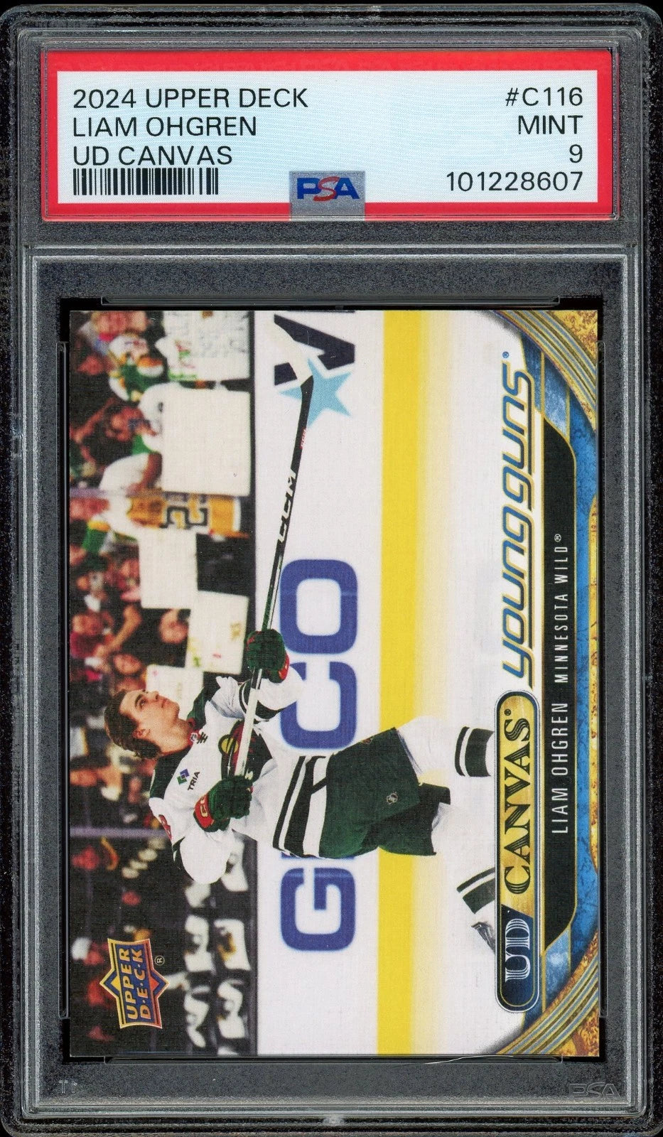 2024 Upper Deck #C116 Liam Ohgren UD Canvas PSA 9