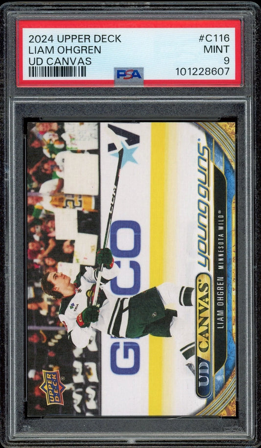 2024 Upper Deck #C116 Liam Ohgren UD Canvas PSA 9