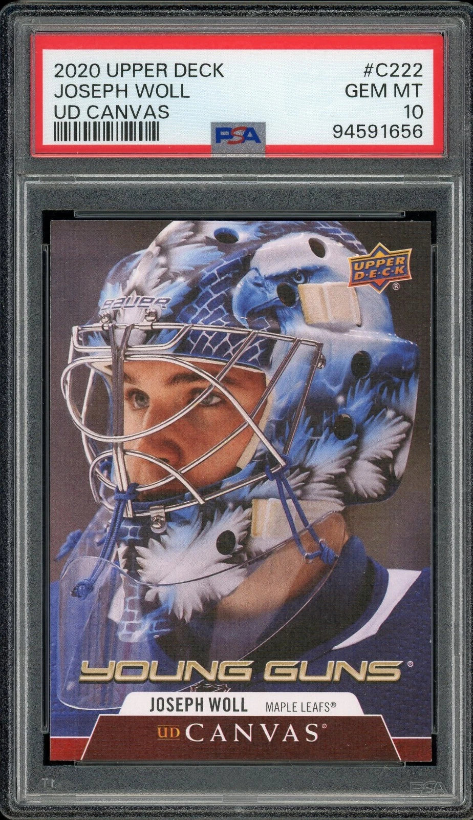 2020 Upper Deck #C222 Joseph Woll UD Canvas PSA 10 GEM MT