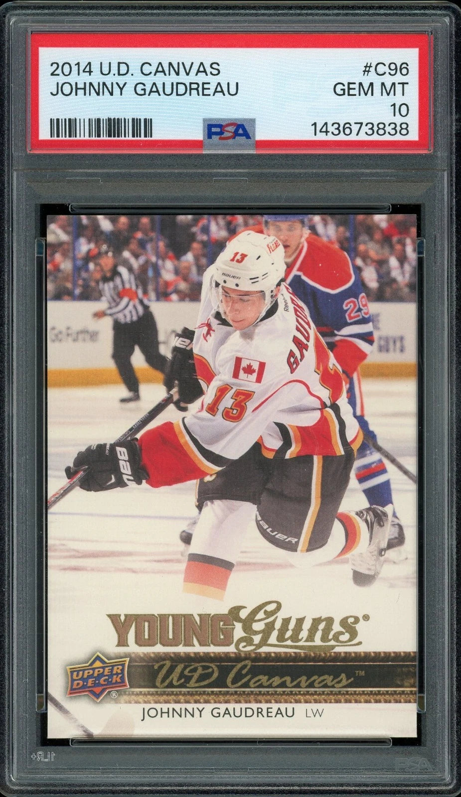 2014 Upper Deck Canvas #C96 Johnny Gaudreau PSA 10 GEM MT