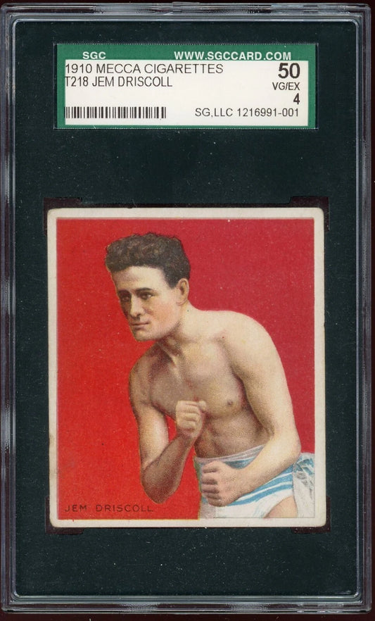 1910 Mecca Cigarettes T218 Jem Driscoll SGC 4