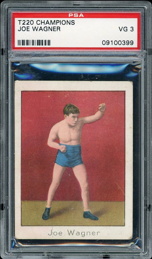 1910 Mecca Cigarettes T220 Joe Wagner PSA 3 VG