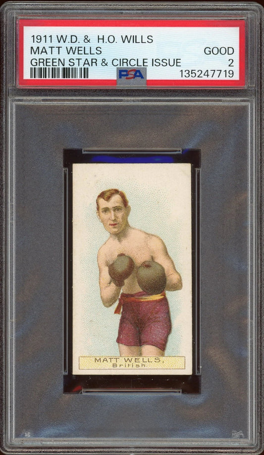 1911 W.D. H.O. Wills Green Star & Circle Matt Wells PSA 2 Good