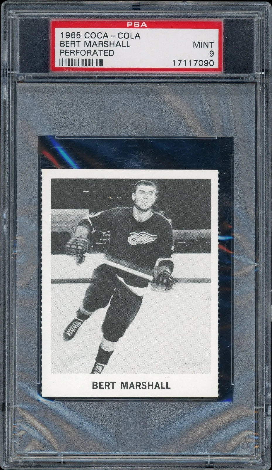 1965 Coca-Cola Bert Marshall Perforated PSA 9 Mint