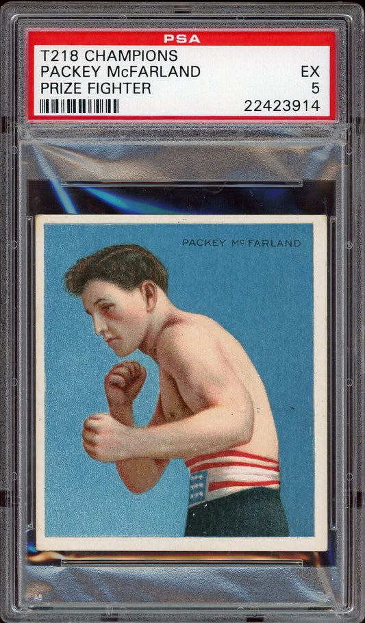 1910 Mecca Cigarettes T218 Packey McFarland PSA 5 EX