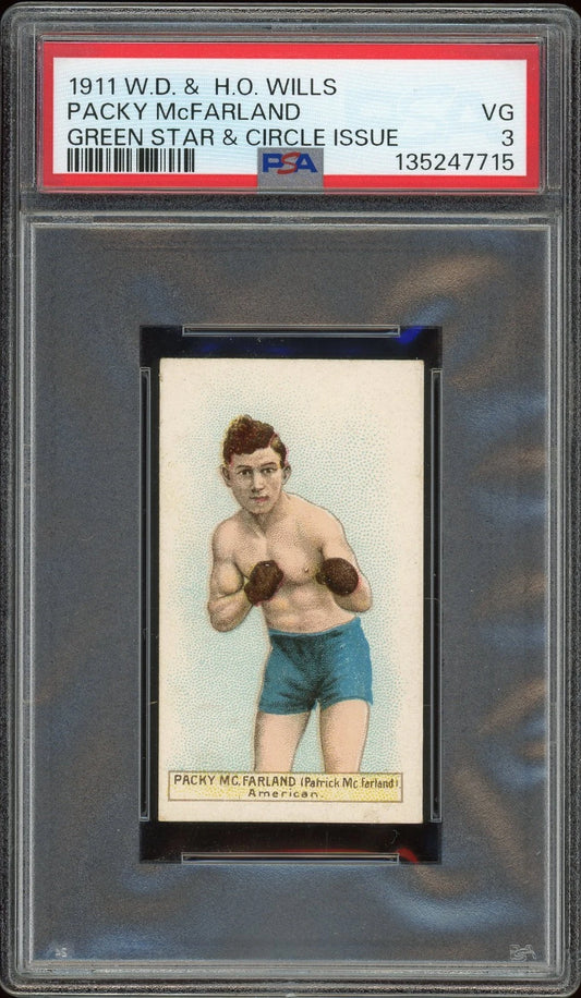 1911 W.D. H.O. Wills Green Star & Circle Packy McFarland PSA 3 VG